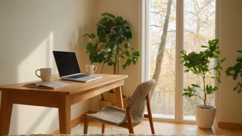 Un espacio de trabajo sereno y luminoso