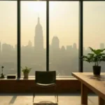 Espacio de trabajo sereno y luminoso