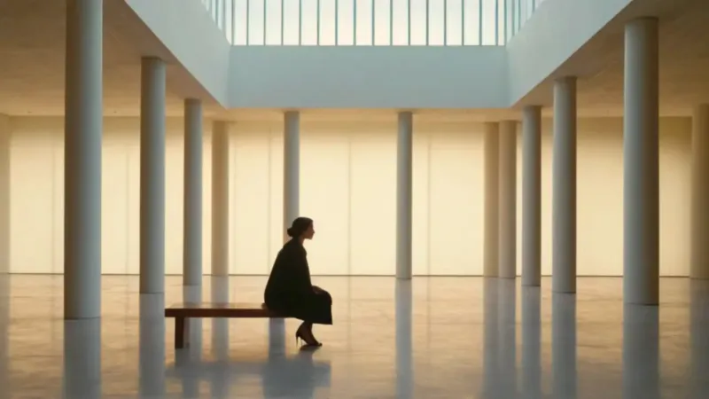 Vasto atrio de luz y soledad