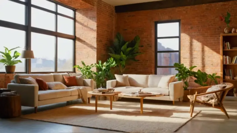 Tarde tranquila en un loft muy luminoso