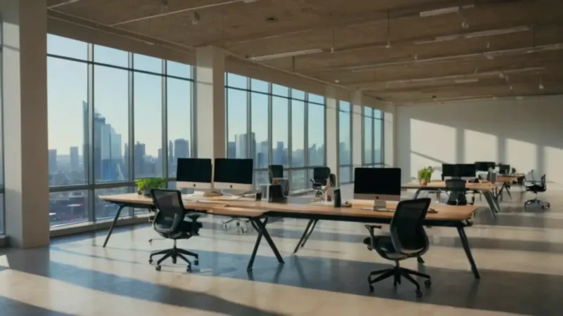 Trabajo enfocado en un loft luminoso