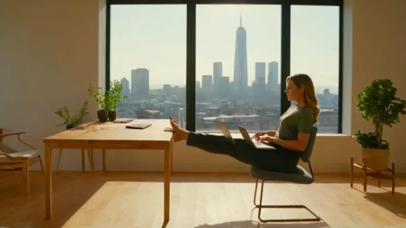 Persona concentrada en un escritorio con luz