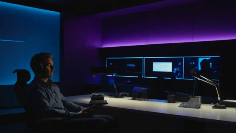 Un moderno estudio de creación de contenido