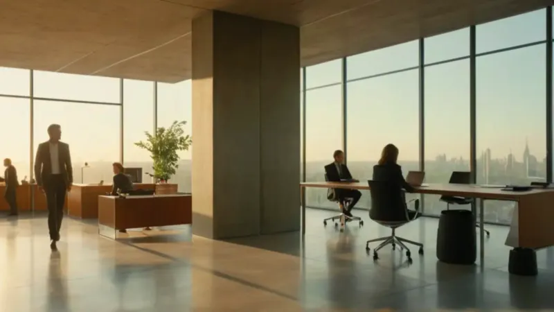 Espacio de trabajo luminoso y diáfano